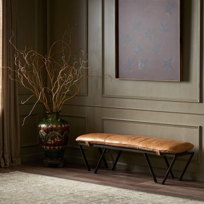 Four Hands - Darrow Bench - Palermo Cognac - 106189-009 veiw 9