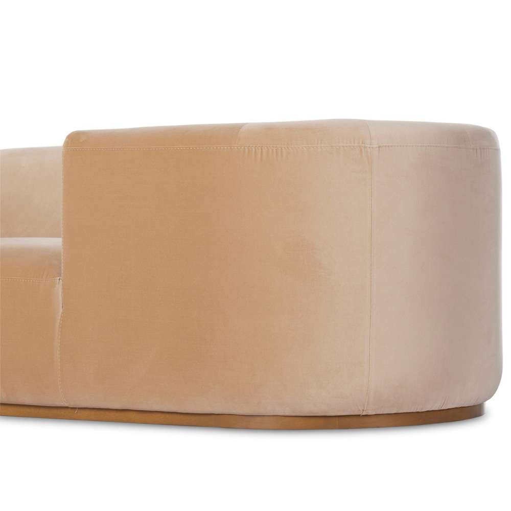 Four Hands - Deandra Tete A Tete Chaise - Surrey Camel - 226579-002 veiw 6