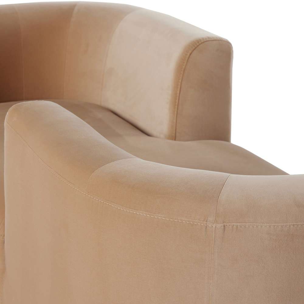 Four Hands - Deandra Tete A Tete Chaise - Surrey Camel - 226579-002 veiw 8