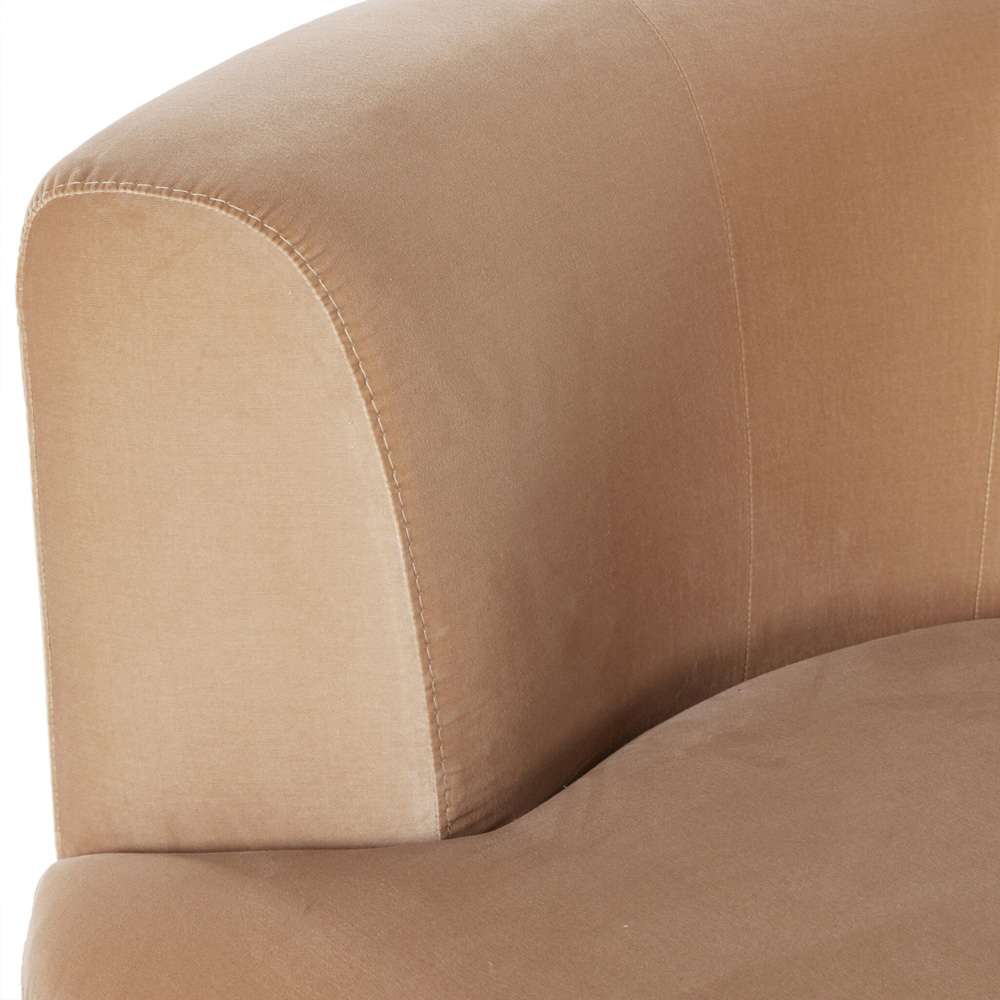 Four Hands - Deandra Tete A Tete Chaise - Surrey Camel - 226579-002 veiw 11