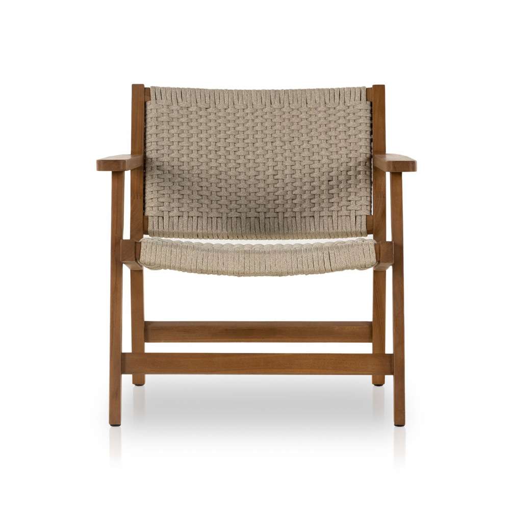 Four Hands - Delano Outdoor Chair and Ottoman - Ivory Rope - 106965-006 veiw 2