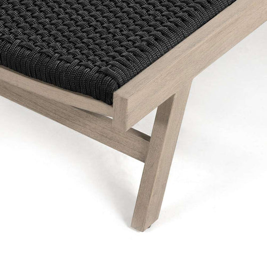 Four Hands - Delano Outdoor Chaise - Thick Dark Grey Rope - 226919-002 veiw 2