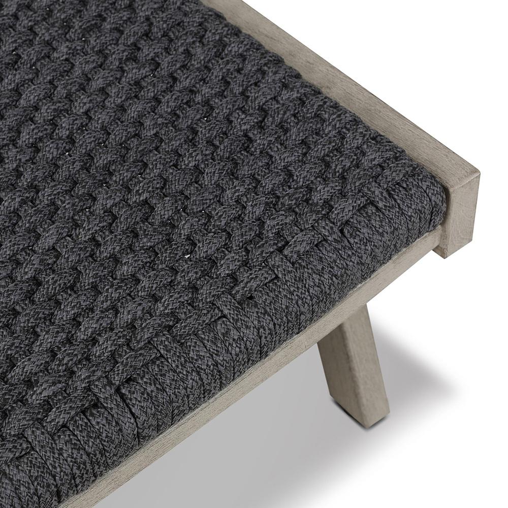 Four Hands - Delano Outdoor Chaise - Thick Dark Grey Rope - 226919-002 veiw 7