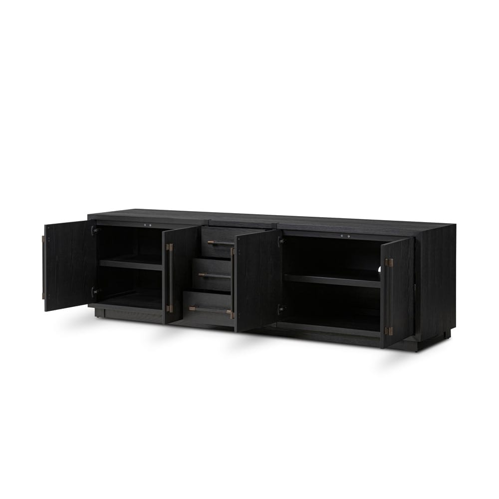 Four Hands - Delft - Adolfo Media Console - Modern Black Ash - 243772-001 veiw 3