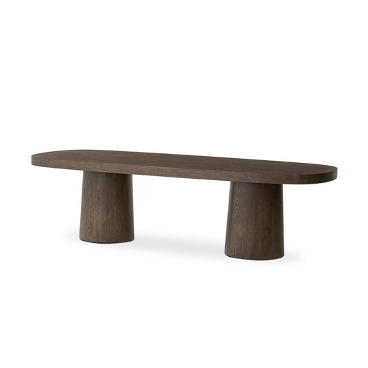 Four Hands - Delft - Valen Dining Table - Rustic Brown Oak Veneer - 243942-001 veiw 1