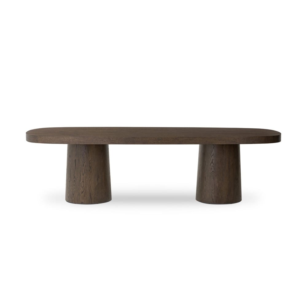 Four Hands - Delft - Valen Dining Table - Rustic Brown Oak Veneer - 243942-001 veiw 2