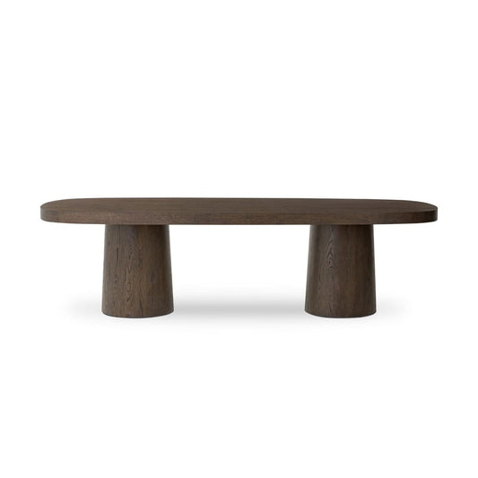 Four Hands - Delft - Valen Dining Table - Rustic Brown Oak Veneer - 243942-001 veiw 2
