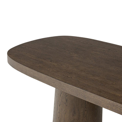 Four Hands - Delft - Valen Dining Table - Rustic Brown Oak Veneer - 243942-001 veiw 6