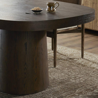 Four Hands - Delft - Valen Dining Table - Rustic Brown Oak Veneer - 243942-001 veiw 10
