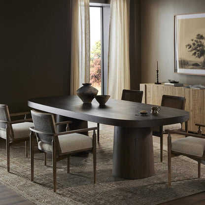 Four Hands - Delft - Valen Dining Table - Rustic Brown Oak Veneer - 243942-001 veiw 11