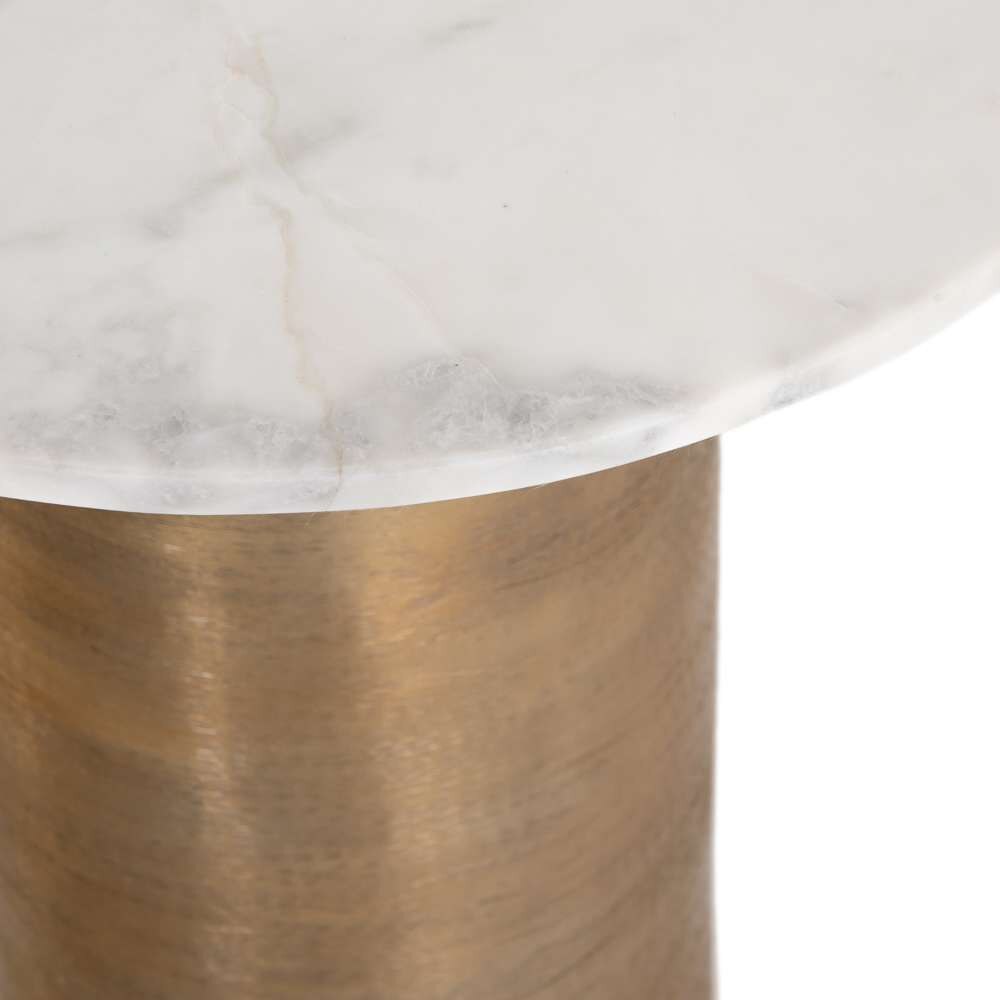 Four Hands - Delune Nightstand - Polished White Marble - 224978-001 veiw 6