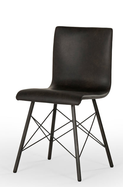 Four Hands - Diaw Dining Chair-Distressed Black - CIRD-12937-405 veiw 1