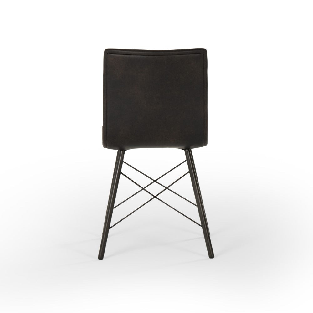 Four Hands - Diaw Dining Chair-Distressed Black - CIRD-12937-405 veiw 5