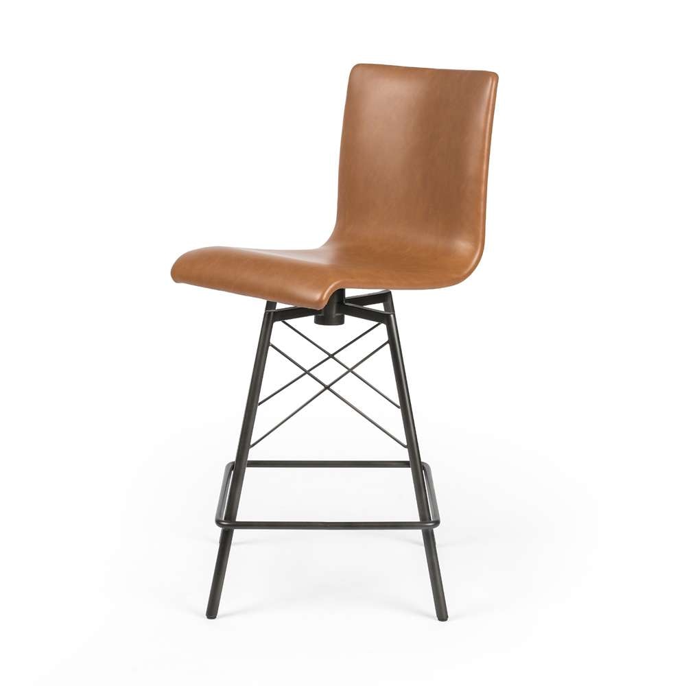 Four Hands - Diaw Stool - Sierra Butterscotch - Counter - 105928-010 veiw 1