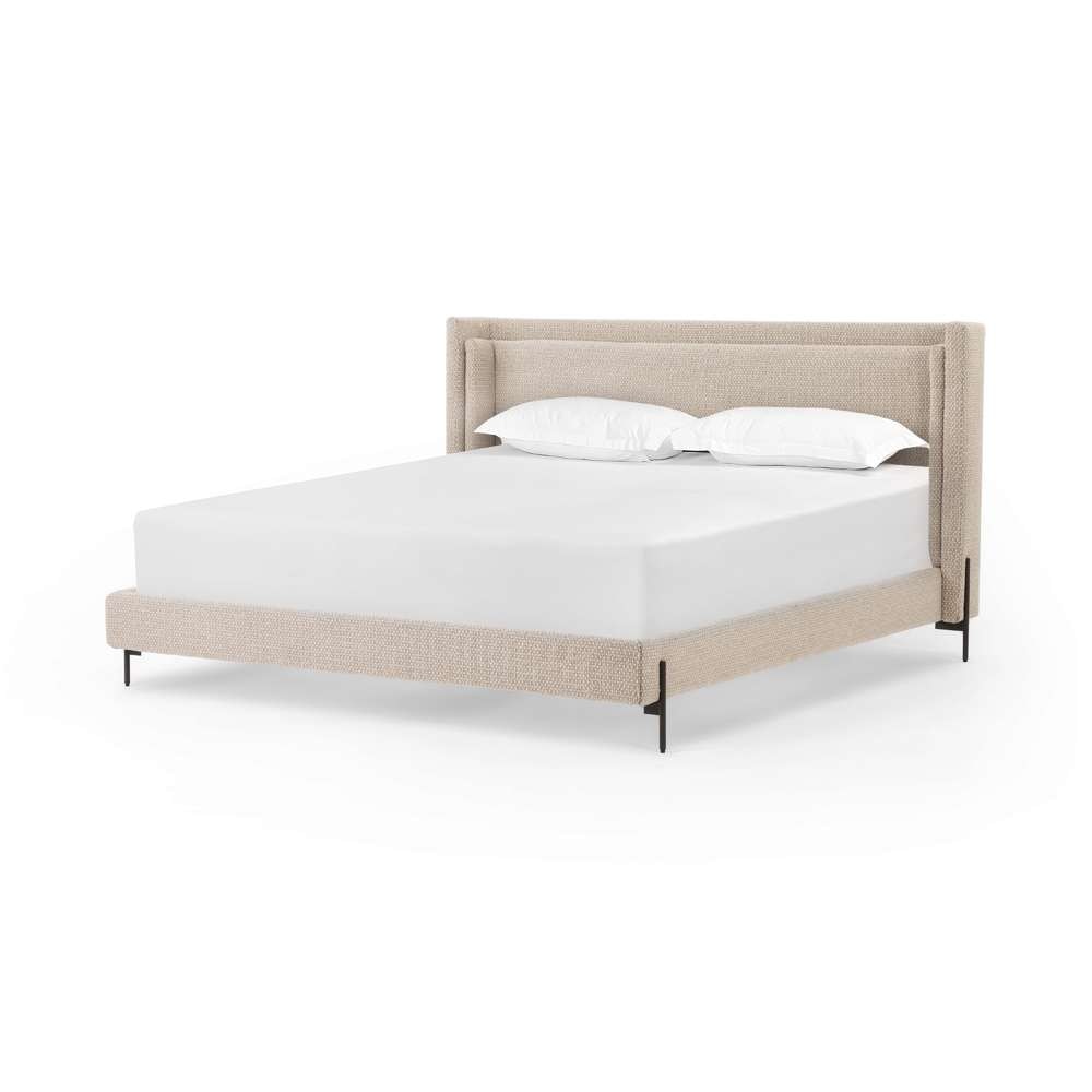Four Hands - Dobson Bed - Perin Oatmeal - King - 108397-004 veiw 1
