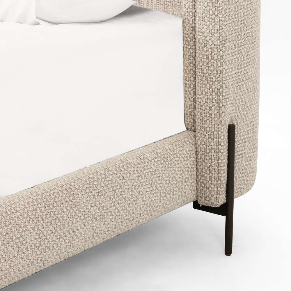 Four Hands - Dobson Bed - Perin Oatmeal - Queen - 108397-003 veiw 4