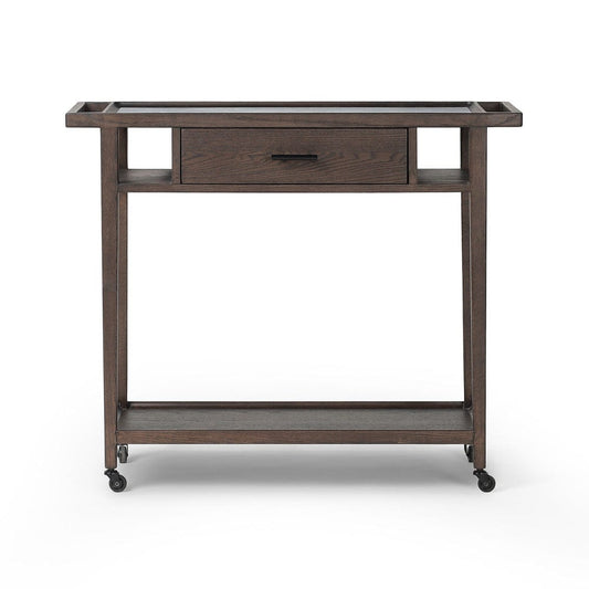 Four Hands - Dorrit Bar Cart - Brown Oak - 245352-001 view 1