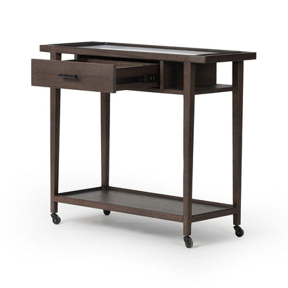Four Hands - Dorrit Bar Cart - Brown Oak - 245352-001 view 9