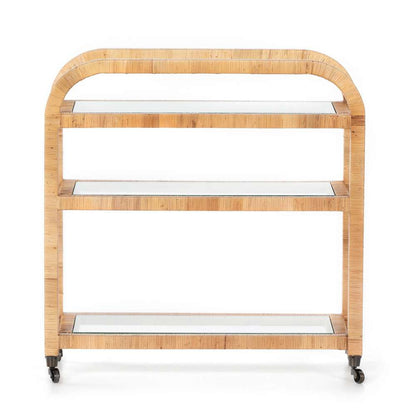 Four Hands - Dory Bar Cart - Wrapped Honey Rattan - 224319-001 veiw 2
