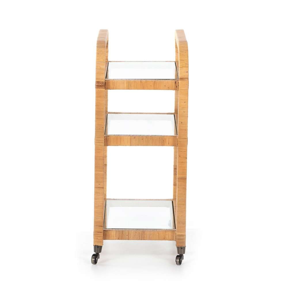 Four Hands - Dory Bar Cart - Wrapped Honey Rattan - 224319-001 veiw 4