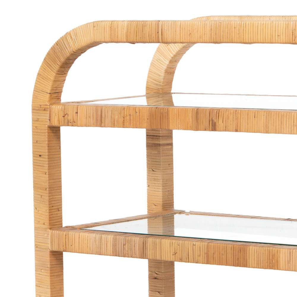 Four Hands - Dory Bar Cart - Wrapped Honey Rattan - 224319-001 veiw 9