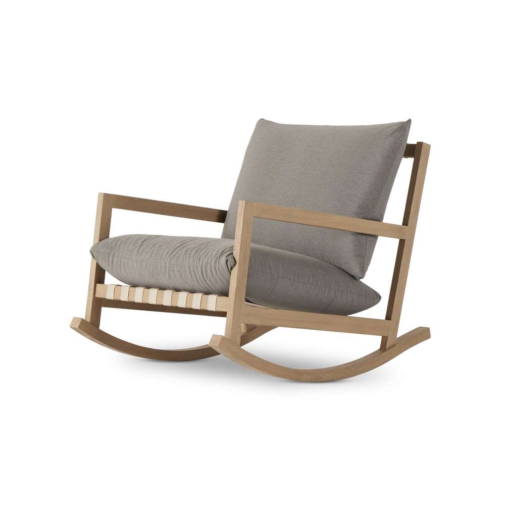 Four Hands - Duvall - Aiken Outdoor Rocking Chair-Charcoal - 235140-001 veiw 1