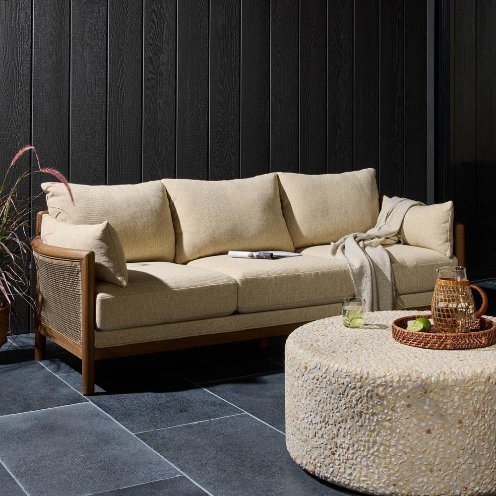 Four Hands - Duvall - Barbosa Outdoor Sofa-86in - Concha Beige - 248161-001 veiw 11