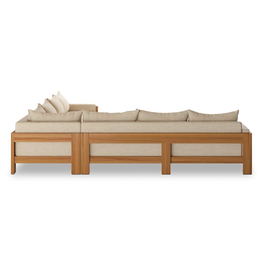 Four Hands - Duvall - Chapman Outdoor 3pc Sectional-Casa Cream - 238768-001 veiw 5