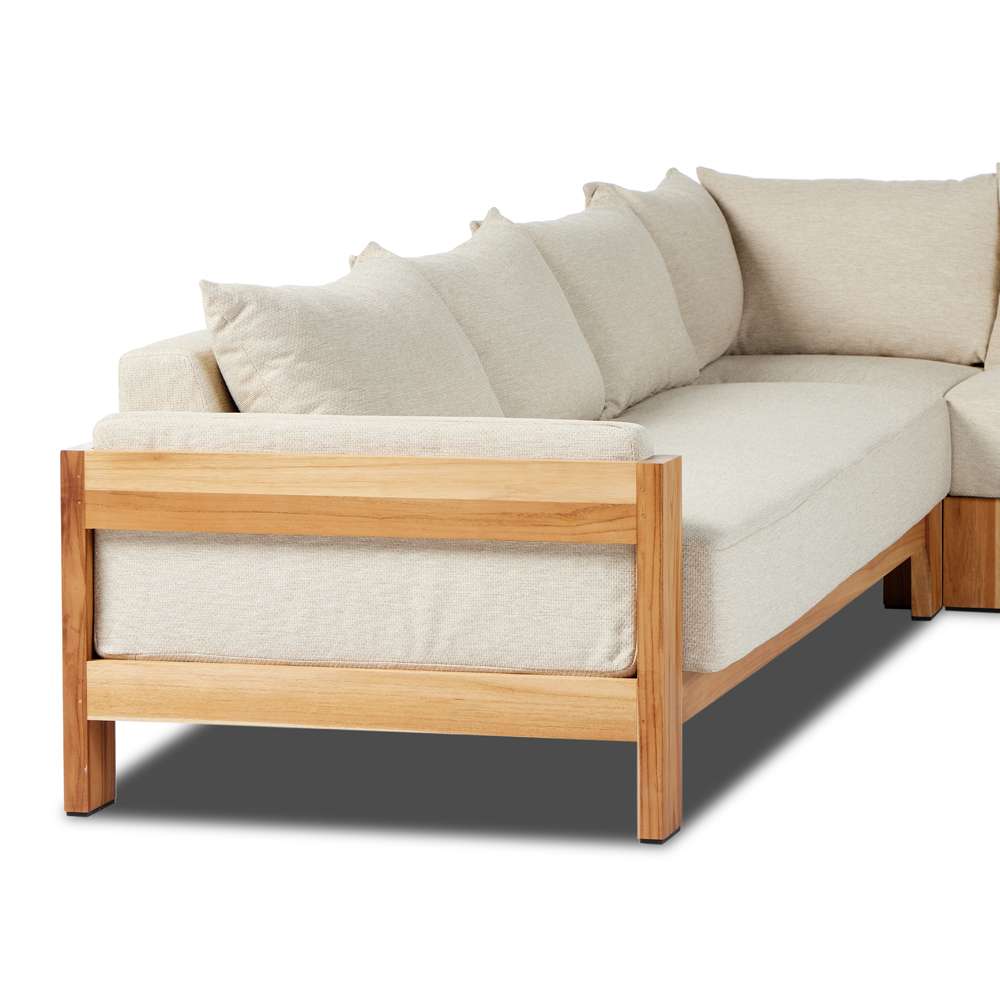 Four Hands - Duvall - Chapman Outdoor 3pc Sectional-Casa Cream - 238768-001 veiw 8