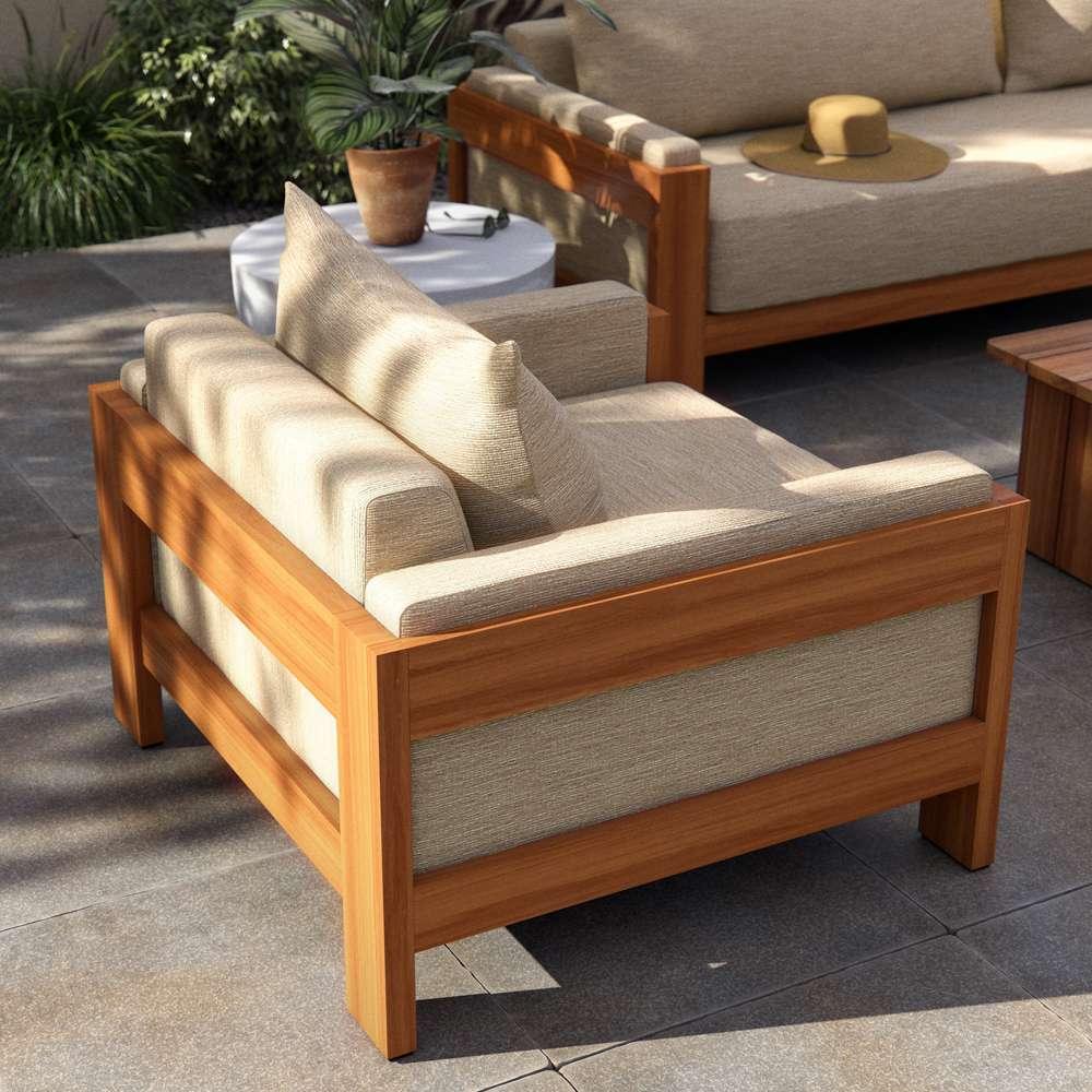 Four Hands - Duvall - Chapman Outdoor Chair-Casa Cream - 236814-003 veiw 3