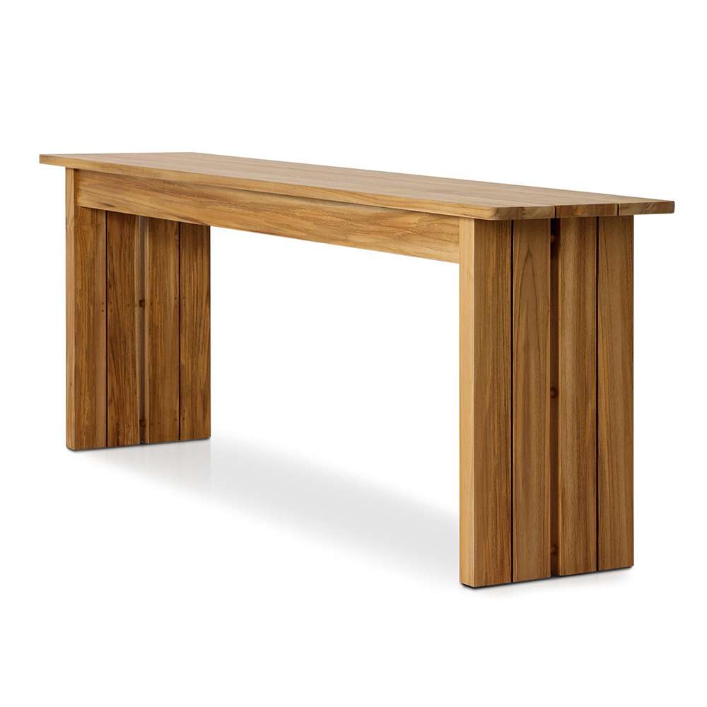 Four Hands - Duvall - Chapman Outdoor Console Table - Natural Teak - FSC - 241699-001 veiw 3
