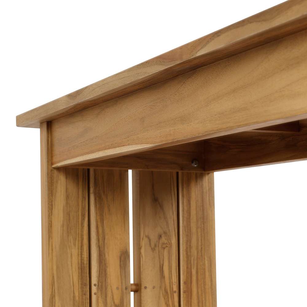 Four Hands - Duvall - Chapman Outdoor Console Table - Natural Teak - FSC - 241699-001 veiw 6