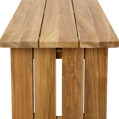 Four Hands - Duvall - Chapman Outdoor Console Table - Natural Teak - FSC - 241699-001 veiw 9
