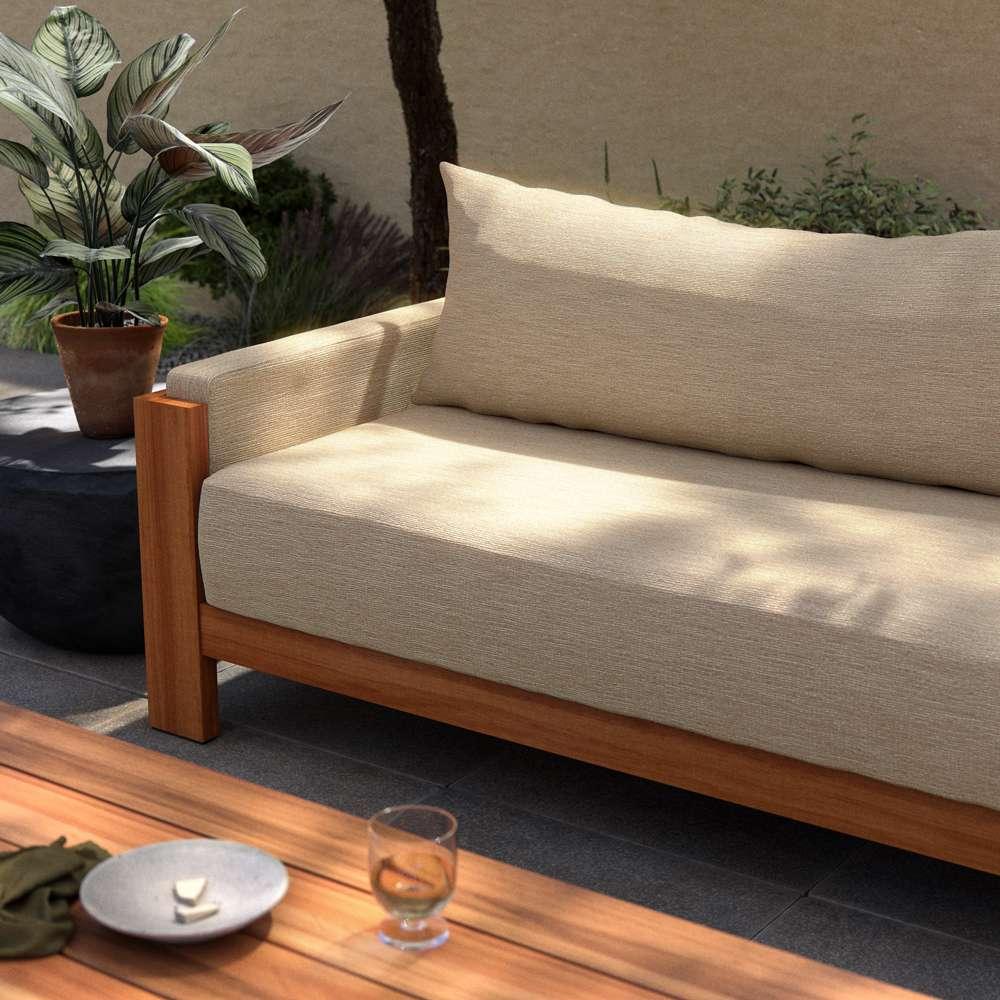 Four Hands - Duvall - Chapman Outdoor Sofa-106in-Casa Cream - 236813-003 veiw 3