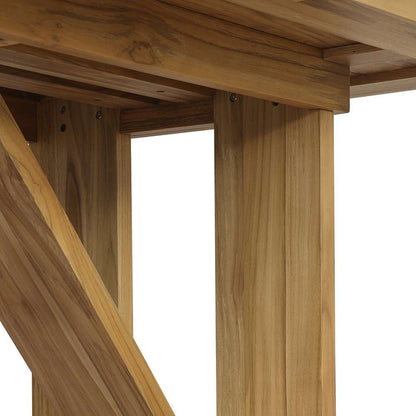 Four Hands - Duvall - Enders Outdoor Dining Table - Natural - Fsc - 239143-001 veiw 3