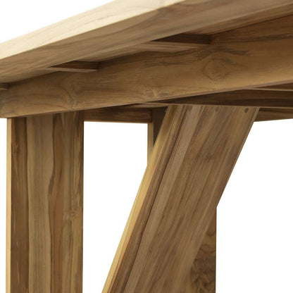 Four Hands - Duvall - Enders Outdoor Dining Table - Natural - Fsc - 239143-001 veiw 6