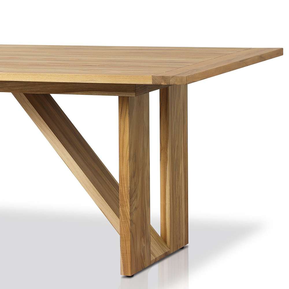 Four Hands - Duvall - Enders Outdoor Dining Table - Natural - Fsc - 239143-001 veiw 8