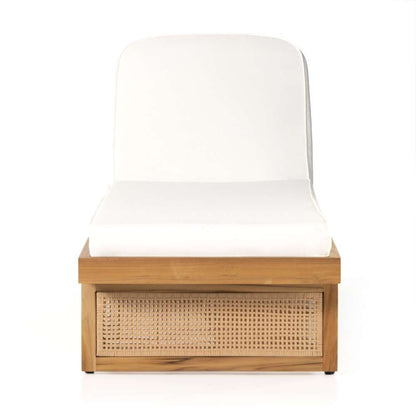 Four Hands - Duvall Merit Outdoor Chaise Lounge-Natural Teak -229407-001 veiw 3