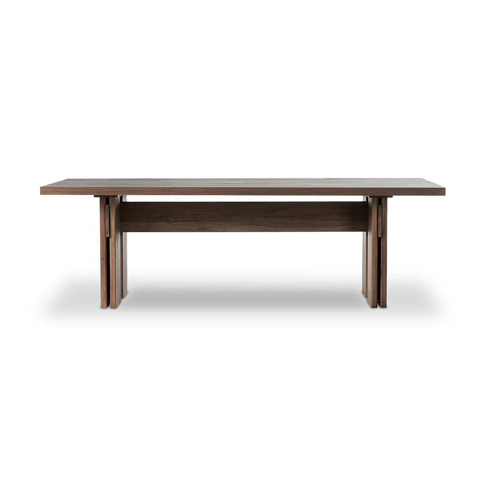 Four Hands - Duvall - Railay Outdoor Dining Table 96" - Stained Toasted Brown-FSC - 240965-001_CLOSEOUT view 2