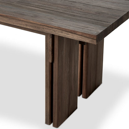 Four Hands - Duvall - Railay Outdoor Dining Table 96" - Stained Toasted Brown-FSC - 240965-001_CLOSEOUT view 7