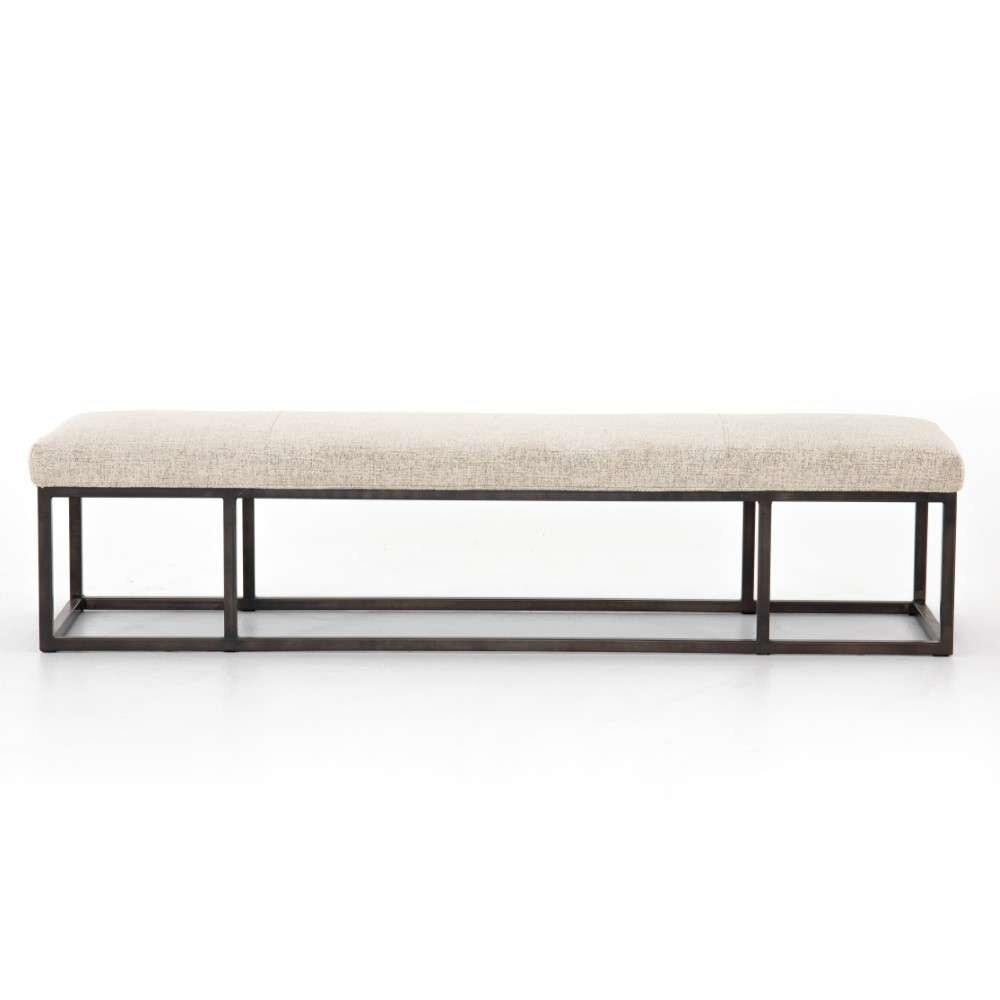 Four Hands - Easton Beaumont Bench-Plushtone Linen -105993-011 veiw 3