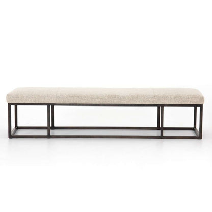 Four Hands - Easton Beaumont Bench-Plushtone Linen -105993-011 veiw 3