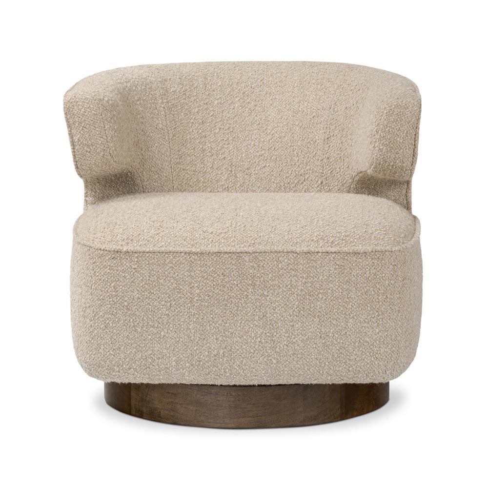 Four Hands - Easton - Dottie Swivel Chair - Berber Oatmeal - 241281-001 veiw 2