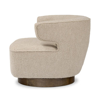 Four Hands - Easton - Dottie Swivel Chair - Berber Oatmeal - 241281-001 veiw 3