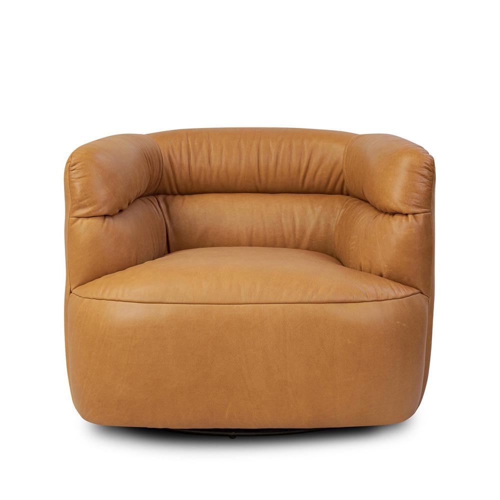Four Hands - Easton - Gerrie Swivel Chair - Brickhouse Butterscotch - 233227-001 veiw 2