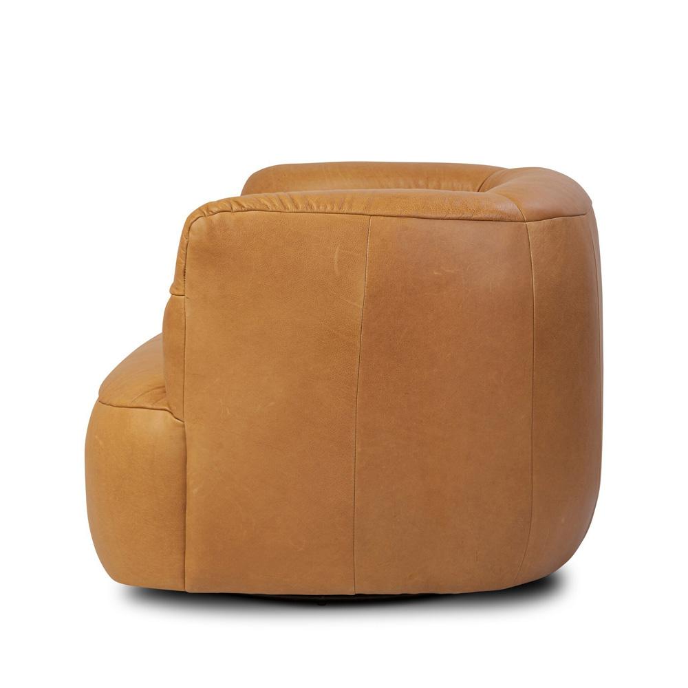 Four Hands - Easton - Gerrie Swivel Chair - Brickhouse Butterscotch - 233227-001 veiw 3