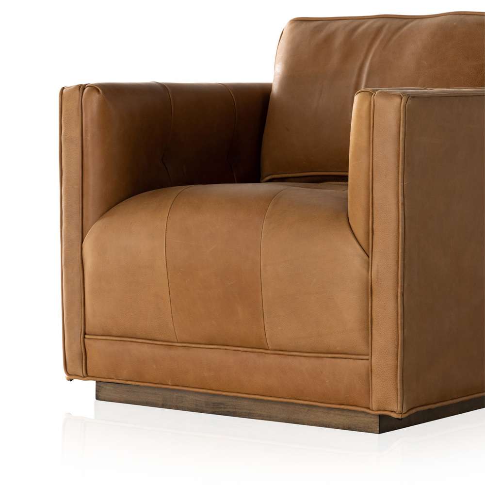 Four Hands - Easton - Kiera Swivel Chair - Palermo Cognac - 106065-014 veiw 8
