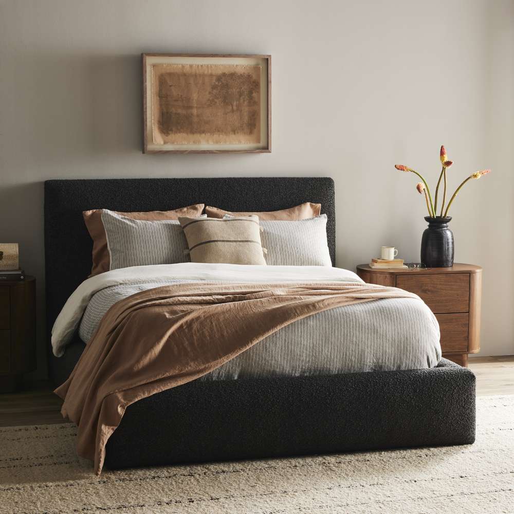 Four Hands - Easton - Quincy Bed-Lisbon Charcoal-Queen - 235838-001 veiw 6