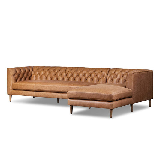 Four Hands - Easton - Thurston 2-Piece Sectional - Cascara Cognac - 247194-001_CLOSEOUT view 1
