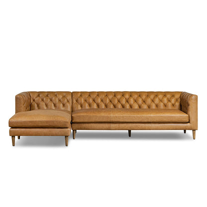 Four Hands - Easton - Thurston 2-Piece Sectional - Cascara Cognac - 248666-001_CLOSEOUT view 2